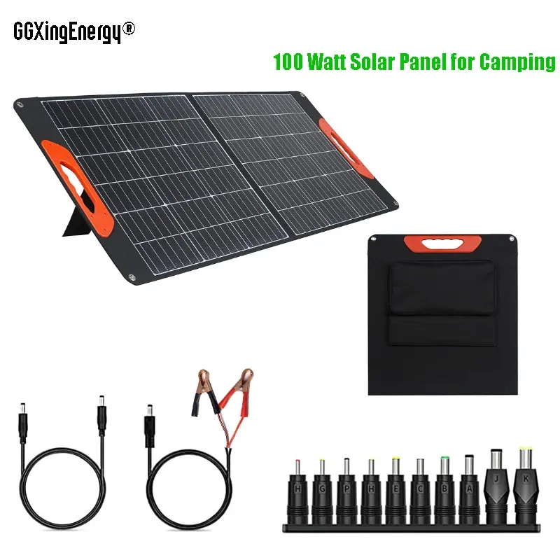 100-Watt-Solarpanel für Camping